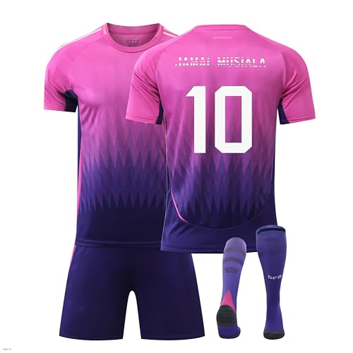 Deutschland Trikot Kinder, Musiala#10 Deutschland Fußball Trikot Set, Authentisch Fußball Geschenk Trikot für Kinder,Herren,Jungen,Pink, Atmungsaktiver Stoff Deutschland Trikot Kinder, Musiala#10 Deutschland Fußball Trikot Set, Authentisch Fußball Geschenk Trikot für Kinder,Herren,Jungen,Pink, Atmungsaktiver Stoff von Generisch