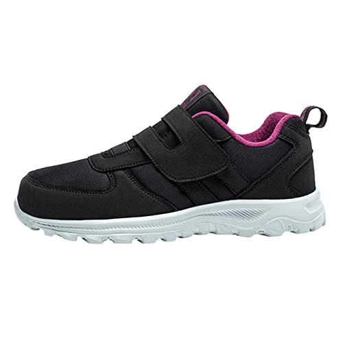 Diabetiker-Schuhe, extra breite Passform, Damen-Wanderschuhe mit verstellbarem Riemen, Schlupfschuhe, Outdoor-Wanderschuhe, atmungsaktives Netzgewebe, rutschfest, orthopädische Sneaker für von Generisch