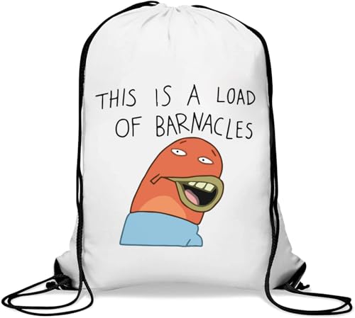 Dies ist eine Ladung Barnacles Turnbeutel mit Kordelzug, Weiß von Generisch