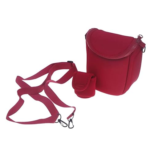 Digitalkamera-Schultertasche für ILCE-a6300 A5000 5100, weiche Kameratasche, modische Schultertasche, Cross-Tasche, Fotoausrüstungstasche, rot, Einheitsgröße von Generisch