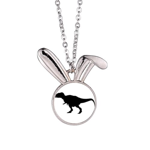 Dinosaurier-Bs Halskette mit Anhänger, gelockt, Kaninchen, Tierschmuck, Geschenk von Generisch