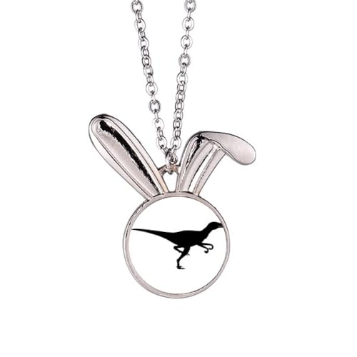 Dinosaurier-Bs Miniatur-B-Hasen-Halskette, Anhänger, Hase, Tierschmuck, Geschenk von Generisch