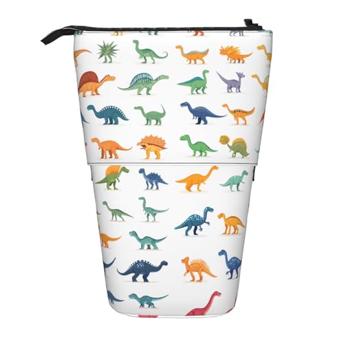 Dinosaurier-Federmäppchen, Dino-Tier-Stifttasche, Teleskop-Bleistifttasche, Pop-Up-Kosmetiktasche, Schreibwaren-Organizer für Schule, Büro, Reisen von Generisch