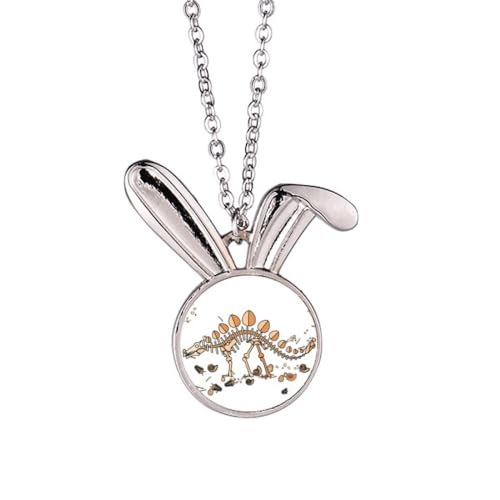 Dinosaurier-Gras, riesiger Stegosaurus-Kaninchen-Anhänger, Hase, Tierschmuck, Geschenk von Generisch