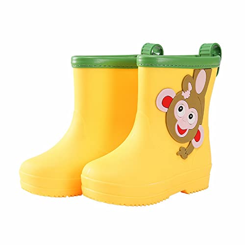 Dinosaurier Gummistiefel Kinder Unisex Wasserdicht Regenstiefel Für Jungen Mädchen Leichte Bequeme Cartoon Regenschuhe mit rutschfeste Sohle Atmungsaktiv Ungefütterter (A8-Yellow, 30.5 Little Child) Dinosaurier Gummistiefel Kinder Unisex Wasserdicht Regenstiefel Für Jungen Mädchen Leichte Bequeme Cartoon Regenschuhe mit rutschfeste Sohle Atmungsaktiv Ungefütterter (A8-Yellow, 30.5 Little Child) von Generisch