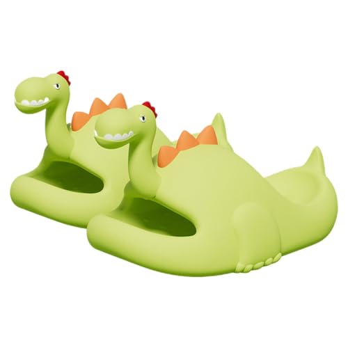 Dinosaurier-Hausschuhe Sandalen, Rutschfeste Sommer-Hausschuhe FüR Erwachsene Und Kinder (Light Green, Erwachsene, 38, Numerisch (von/bis), EU Schuhgrößensystem, 39, M) von Generisch