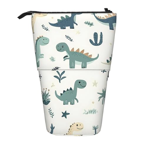 Dinosaurier-Kaktus-Federmäppchen, niedliches Tier, Stifteetui, Teleskop-Bleistifttasche, Pop-Up-Kosmetiktasche, Schreibwaren-Organizer für Schule, Büro, Reisen von Generisch