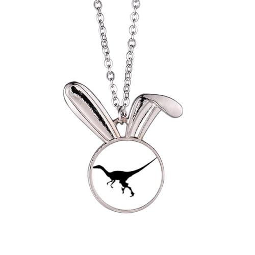Dinosaurier-Miniatur-Anhänger, Hase, Tierschmuck, Geschenk von Generisch