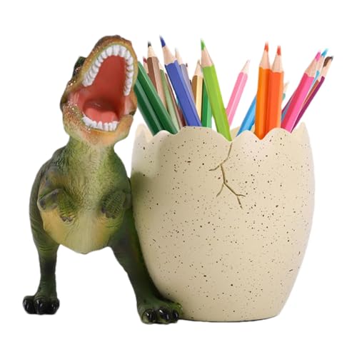 Dinosaurier-Stifthalter – Schreibtisch-Organizer, dekoratives Zubehör, niedlicher modischer Schreibtisch-Organizer für stilvolle Aufbewahrung, großer Stifthalter für Zuhause, mehrfarbig, Tyrannosaurus von Generisch