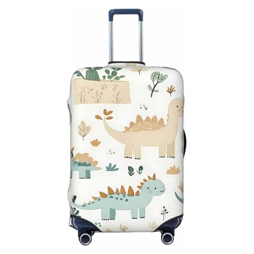 Dinosaurier-Tier-Kofferabdeckung, Gepäckschutz, Waldkaktus, elastische Gepäckabdeckung, kratzfest, staubdicht, passend für 55,9 - 61 cm, mehrfarbig, S von Generisch