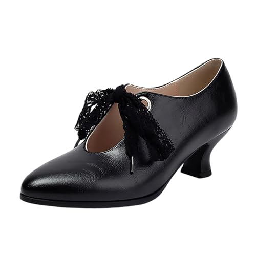 Dirndl Damen Schuhe Komfortabel Wedge Heels Pumps Festliche Halbschuhe Trachtenschuhe Bequem Elegant Round Toe Lace UP British Shoes Perfekt für Jede Gelegenheit Dirndl Damen Schuhe Komfortabel Wedge Heels Pumps Festliche Halbschuhe Trachtenschuhe Bequem Elegant Round Toe Lace UP British Shoes Perfekt für Jede Gelegenheit von Generisch