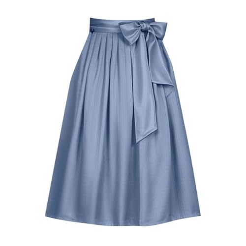 Dirndl Grosse Grössen, Damen Dirndl Schürze Lang Trachtenkleid Hellblau, Dirndlschürzen Dirndlschürze Hochzeit Mittelalter Oktoberfest Trachtenrock Faltenrock Sommer Grosse Grössen Dirndlrock S von Generisch