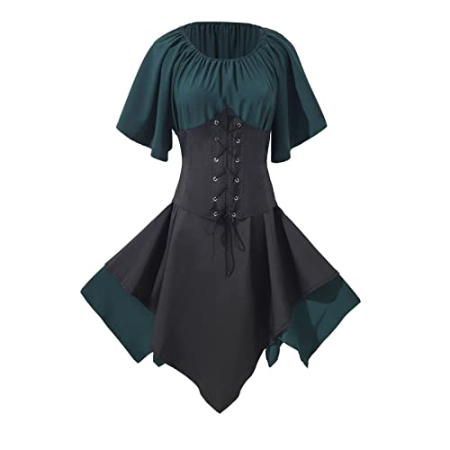 Dirndl-Komplettsets Für Damen Elegant Dirndlkleid Dirndlschürze Inkl. Spitzenschürze Trachtenmode Trachtenrock Kleid Kurz Set Kostüm Fasching Damen Klassische Dirndl Damen Midi Trachtenkleid von Generisch
