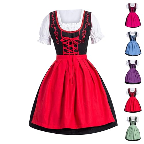 Dirndl Lang Damen, Dirndl Kurz Rosa, Komplettset Große Größen Outfit Oktoberfest Karneval Trachtenkleider Bierfest Deutsch Festliche Bierkostüm, Meine Bestellungen Anzeigen Deutsch von Generisch