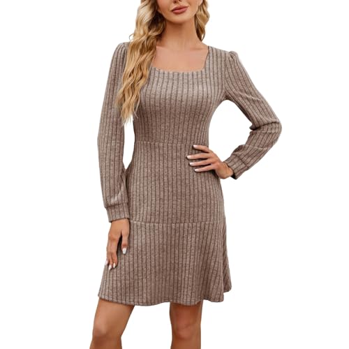 Dirndl Sale Bekleidung Damen Sale Strickkleid Damen Herbstkleid Winterkleid Langarm Pulloverkleid Frauen Rundhalsausschnitt A-Linie Freizeitkleid Tunika Kleid Jumper Kleid Pullikleid Elegant Dirndl Sale Bekleidung Damen Sale Strickkleid Damen Herbstkleid Winterkleid Langarm Pulloverkleid Frauen Rundhalsausschnitt A-Linie Freizeitkleid Tunika Kleid Jumper Kleid Pullikleid Elegant von Generisch
