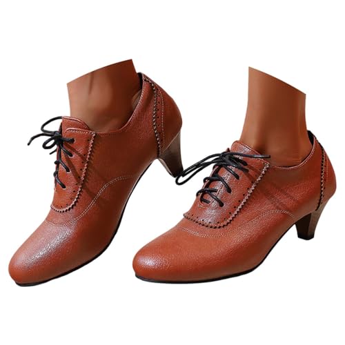Dirndl Schuhe Damen Pumps Sandalen Trachtenschuhe Riemchenpumps Spangenpumps mit Absatz Chunky Heels Elegant Keilabsatz Tanzschuhe Brautschuhe Blockabsatz Oktoberfest Absatzschuhe Hochzeitsschuhe von Generisch