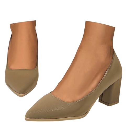 Dirndl Schuhe Damen Trachten Pumps Trachtenschuhe mit Absatz Chunky Tanzschuhe Brautschuhe Blockabsatz Ballerinas Elegant Schuhe Spangenpumps Absatzschuhe Hochzeitsschuhe von Generisch