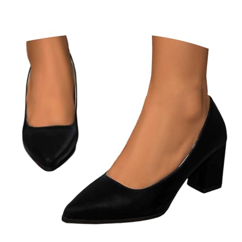 Dirndl Schuhe Damen Trachten Pumps Trachtenschuhe mit Absatz Chunky Tanzschuhe Brautschuhe Blockabsatz Ballerinas Elegant Schuhe Spangenpumps Absatzschuhe Hochzeitsschuhe von Generisch