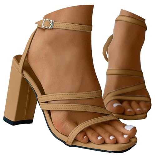 Dirndl Schuhe Damen Trachten Pumps - Trachtenschuhe mit Absatz Chunky Tanzschuhe Brautschuhe Blockabsatz Ballerinas Elegant Schuhe Zum Dirndl Absatzschuhe Spangenpumps von Generisch