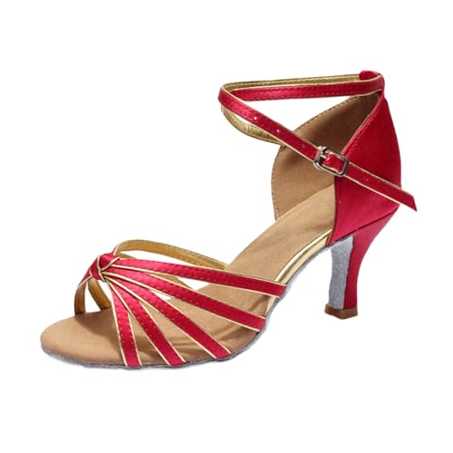 Dirndl Schuhe​Damen Pumps breite Füße Schuhe elegant Kleiner Absatz bequem Sommer Frühling Damenschuhe flach Riemchen Dirndl Halbschuhe Highheels​ von Generisch