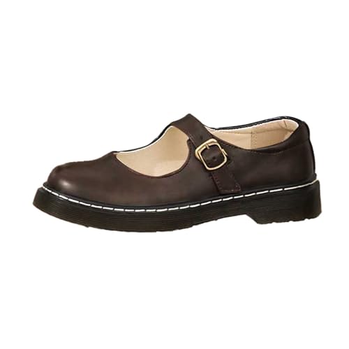 Dirndl Schuhe​Pumps Damen breite Füße Schuhe elegant Absatzschuhe Kleiner Absatz Hochzeitsschuhe Sommer Tanzschuhe bequem Halbschuhe Trachtenschuhe Riemchen von Generisch