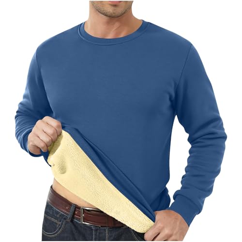 Discounter Fleecepullover Herren Winter Teddy Fleece Pullover Große Größen Langarm Sweatshirt Einfarbig Warm Fleecepulli Thermal Plüsch Gefüttert Pulli Verdickte Winterpullover Base Layer Discounter Fleecepullover Herren Winter Teddy Fleece Pullover Große Größen Langarm Sweatshirt Einfarbig Warm Fleecepulli Thermal Plüsch Gefüttert Pulli Verdickte Winterpullover Base Layer von Generisch