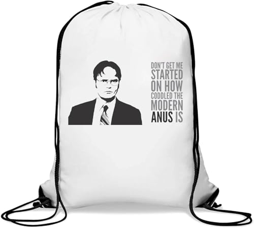 Don't get me started Gym Sack Casual Drawstring Bag White von Generisch