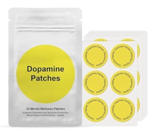 Dopamin -Patch, 30 vegane Stimmungs- und Motivation Support -Patches, Gleichgewicht für tägliches mentales Wohlbefinden, Positivität und Klarheit,2pcs von Generisch