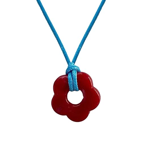 Dopamin ausgehöhlter Blumen-Anhänger, Choker, Acrylmaterial, Blumen-Halsschmuck von Generisch