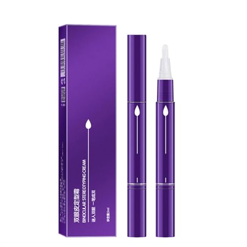 Doppel Augenlid Stift, Kleber,Unsichtbare Styling Creme, Double Eyelid Shaping Cream, Erfrischend und Nicht Klebend, Aufkleber Creme, Waterproof Invisible (1) von Generisch