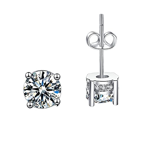 Doppel Perlen Ohrringe Silber Voller Ohrstecker Legierung Herzform TerminFrauen Ohrringe Sprüche Lustig (silver, One Size) von Generisch