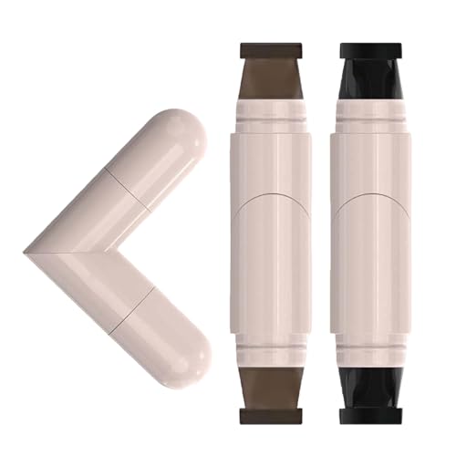Doppelendiger Eyeliner-Stempel, Eyeliner-Stempel mit zwei Enden, Schnell Trocknender Wasserfester Eyeliner, Lang Anhaltendes Make-up, Minimalistisches Augen-Make-up-Werkzeug (S+B) von Generisch