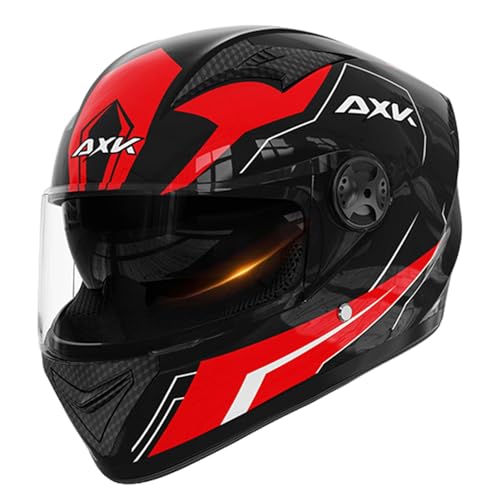 Doppelvisier-Motorrad-Kopfbedeckung - Vollgesichtskopfbedeckung Für Motorrad-Straßenradrennen Mit Doppelvisier | Belüftung Und Wärmeableitung | Fahrrad-Kopfbedeckung Für Erwachsene, Männer Und Fraue von Generisch