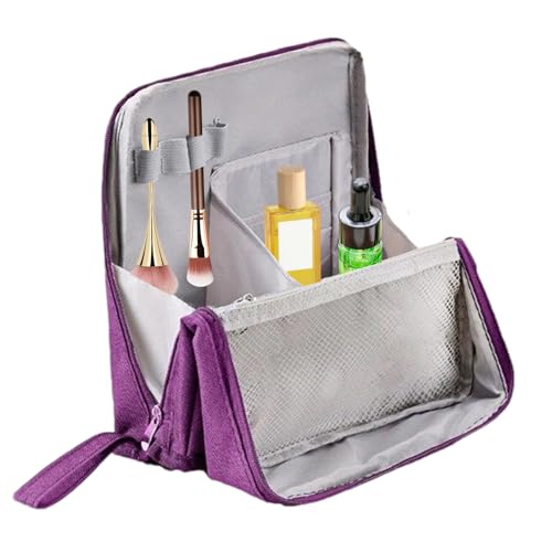 Doresty -Make -up -Tasche | 23x22cm Stand Up Cosmatic Beutel | Tragbarer Canvas -Organizer Mit Mehreren Fächern Vertikale Reise -Make -ups -Taschen Für Kosmetik Und Schreibwaren Für Frauen, Mädchen, M Doresty -Make -up -Tasche | 23x22cm Stand Up Cosmatic Beutel | Tragbarer Canvas -Organizer Mit Mehreren Fächern Vertikale Reise -Make -ups -Taschen Für Kosmetik Und Schreibwaren Für Frauen, Mädchen, M von Generisch