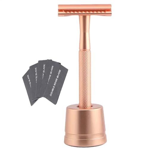 Double Edge, Rasierer für Männer,Doppelschneide-Sicherheitsrasierer Rasiermesser | Doppelkantenrasierer, Herrenrasierer aus massivem Metall, Herrenrasierer zum Rasieren, Reisen, Männer von Generisch