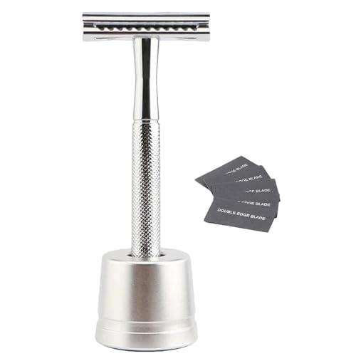 Double Edge, Rasierer für Männer - Doppelschneide-Sicherheitsrasierer Rasiermesser | Metall-Doppelklingenrasierer, Herrenrasierer zum Rasieren, reisefreundlich von Generisch