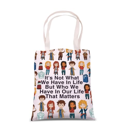 Dr Who-Tv-Serie inspirierte Einkaufstasche mit Aufschrift "It's Not What We Have In Life", Dr. Who, Medium/Large von Generisch