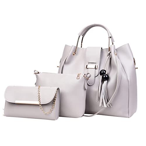 Dunkelblaue Handtasche Umhängetasche Damen Elegant Aigner Taschen Damen Upgrade 3 teiliges Set Umhängetasche Handtaschen Brieftasche Tragetasche ä Top Satchel Leggins Mit Taschen Hinten von Generisch