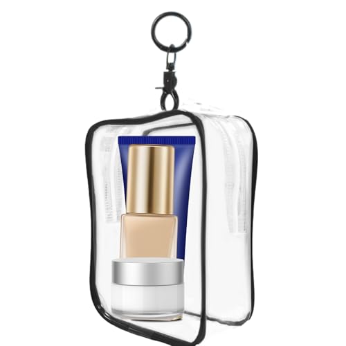 Durchsichtige Schlüsselanhänger-Tasche, quadratische kleine Puppen-Tragetasche, quadratische Modellfiguren-Display, Schlüsselanhänger, transparente Figuren-Aufbewahrungs-Organizer für kleine Figuren, von Generisch