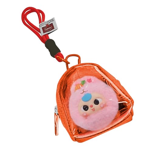 Durchsichtige Tragetasche für Figuren, durchsichtige Tasche für Figuren | Tragbare Figuren-Displaytasche - Staubdichte Puppen-Tragetasche, Ohrhörer-Organizer-Tasche mit Reißverschluss, Umhängeband für von Generisch