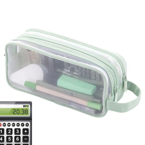 Durchsichtiges Netz-Federmäppchen, Gitternetz-Federmäppchen für Kinder, Handheld-Multifunktions-Bleistifttasche,Handheld-Multifunktions-Bleistifttasche, transparente Make-up-Farbtasche, Kosmetiktasch Durchsichtiges Netz-Federmäppchen, Gitternetz-Federmäppchen für Kinder, Handheld-Multifunktions-Bleistifttasche,Handheld-Multifunktions-Bleistifttasche, transparente Make-up-Farbtasche, Kosmetiktasch von Generisch