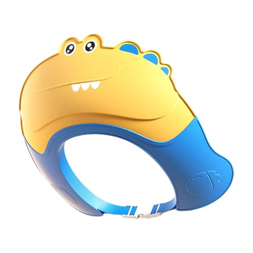 Duschhaube für Kinder, Duschschild für Kinder | Weiches und verstellbares Badevisier | Badekappe mit weichem Visier, verstellbarer Duschschutz mit sicherem Shampoo p von Generisch