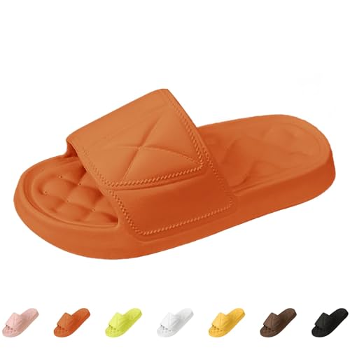 Duschschuhe, schnelltrocknend, rutschfest, bequem, für Herren und Damen, Hausschuhe für Badezimmer, Hausschuhe, Outdoor, Orange, 38 EU Duschschuhe, schnelltrocknend, rutschfest, bequem, für Herren und Damen, Hausschuhe für Badezimmer, Hausschuhe, Outdoor, Orange, 38 EU von Generisch