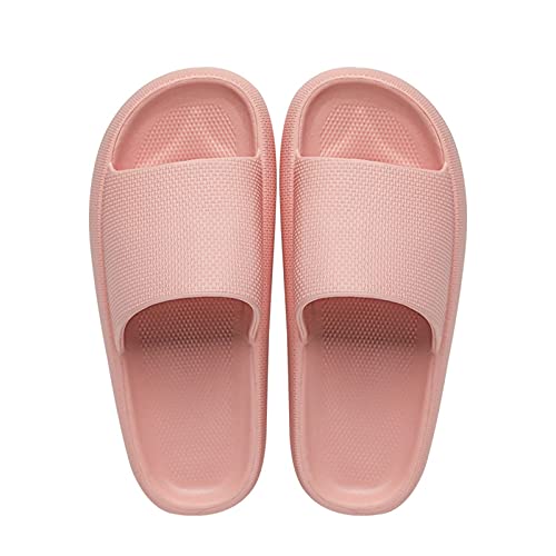 Duschschuhe Damen Rutschfest - Hausschuhe Damen 39 Pantoletten Gummisohlen Slip-On Pantoffeln Athletic Slide Sandalen Wolkenslipper Offener Zeh Badepantoletten Badeschlappen Unisex Gästehausschuhe von Generisch