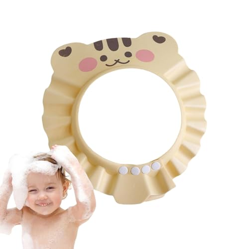 Duschvisier für Kinder, Duschhut für Kleinkinder - Cartoon-Shampoo-Visier für Kinder,Weiche Haarwaschkappen, Gehörschutzvisier für die Sicherheit im Badezimmer von Kindern von Generisch