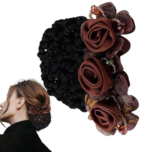 Dutt-Abdeckung für Haare, Schleifenblume, Dutthalter für Damenhaar, Blumen-Haarknoten, Haar-Accessoires für Frauen, Haarspange für Bankangestellte, Kellner von Generisch
