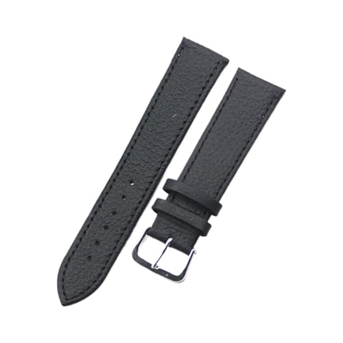 EDVTK35 Litschi-Muster Rindslederband Weiches Leder Ersatz Uhrenarmband Zubehör for Herren und Damen(A,12mm) von Generisch