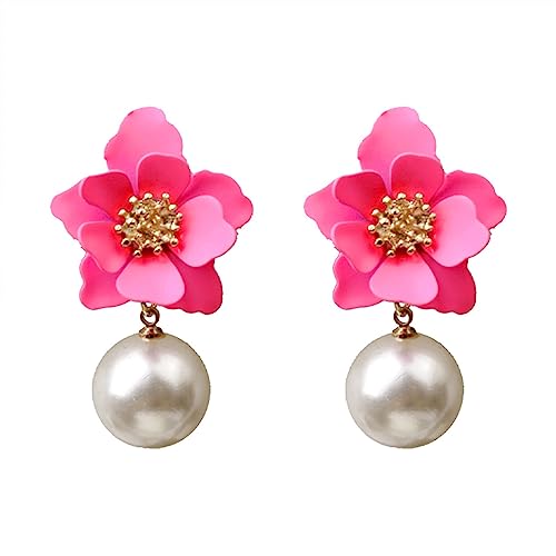 Earring Studs Jewellery Weibliche Mode Imitationsperle Schmuck Süße Ohr Zubehör Persönlichkeit Alle passenden Ohrringe Ohrringe Chinesisch (One Size) von Generisch