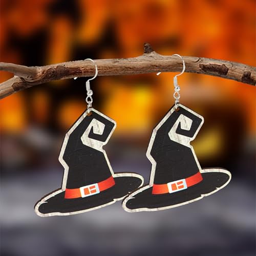 Earrings Scary Earrings Festival Kostüm Zubehör Cartoon Damen Ohrringe Cartoon Ohrringe Girls Halloween Party Jewelry (Grey, 7x5. 2x1cm) von Generisch