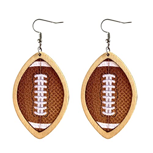 Earrings Set for Multiple Piercin Holzohrringe Lederohrringe Sportlicher Stil Übertriebener europäischer amerikanischer Stil Ohrringe Set Für Mehrere Ohrlöcher Creolen (A, One Size) von Generisch